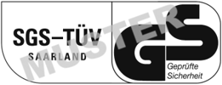 altes Logo der SGS-TÜV Saarland GmbH, geprüfte Sicherheit  altes Logo der SGS-TÜV Saarland GmbH, geprüfte Sicherheit