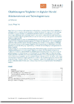 Deckblatt des baua: Preprint "Objektbezogene Tätigkeiten im digitalen Wandel: Arbeitsmerkmale und Technologieeinsatz"