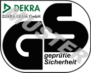 Logo: DEKRA EXAM GmbH Zertifizierungsstelle, geprüfte Sicherheit