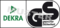 Logo: DEKRA Testing and Certification GmbH, geprüfte Sicherheit Logo: DEKRA Testing and Certification GmbH, geprüfte Sicherheit