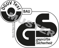 Logo: Test Prüf- und Zertifizierungsstelle Fachbereich Bauwesen, geprüfte Sicherheit
