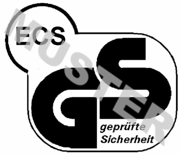 Logo: ECS GmbH, geprüfte Sicherheit