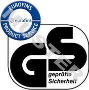 altes Logo der Eurofins Product Service GmbH, geprüfte Sicherheit