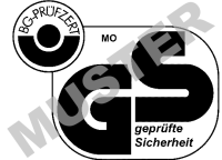 altes Logo: BG-PRÜFZERT Fachausschuss Metall und Oberflächenbehandlung, geprüfte Sicherheit