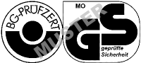altes Logo: BG-PRÜFZERT Fachausschuss Metall und Oberflächenbehandlung, geprüfte Sicherheit