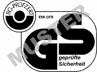 altes Logo: BG-PRÜFZERT Fachausschüsse Eisen und Metall I und Oberflächenbehandlung, geprüfte Sicherheit