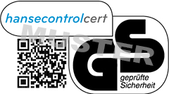 Logo: HANSECONTROL Zertifizierungsgesellschaft mbH, geprüfte Sicherheit