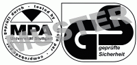 Logo: Materialprüfungsanstalt Universität Stuttgart, geprüfte Sicherheit