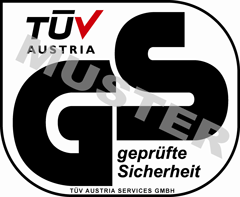 Logo: TÜV Austria Services GmbH, geprüfte Sicherheit