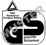 altes Logo TÜV Rheinland Product Safety GmbH, geprüfte Sicherheit