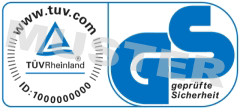 altes Logo: TÜV Rheinland LGA Products GmbH, geprüfte Sicherheit