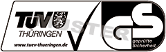 Logo der TÜV Thüringen Anlagentechnik GmbH & Co. KG, geprüfte Sicherheit  Logo der TÜV Thüringen Anlagentechnik GmbH & Co. KG, geprüfte Sicherheit