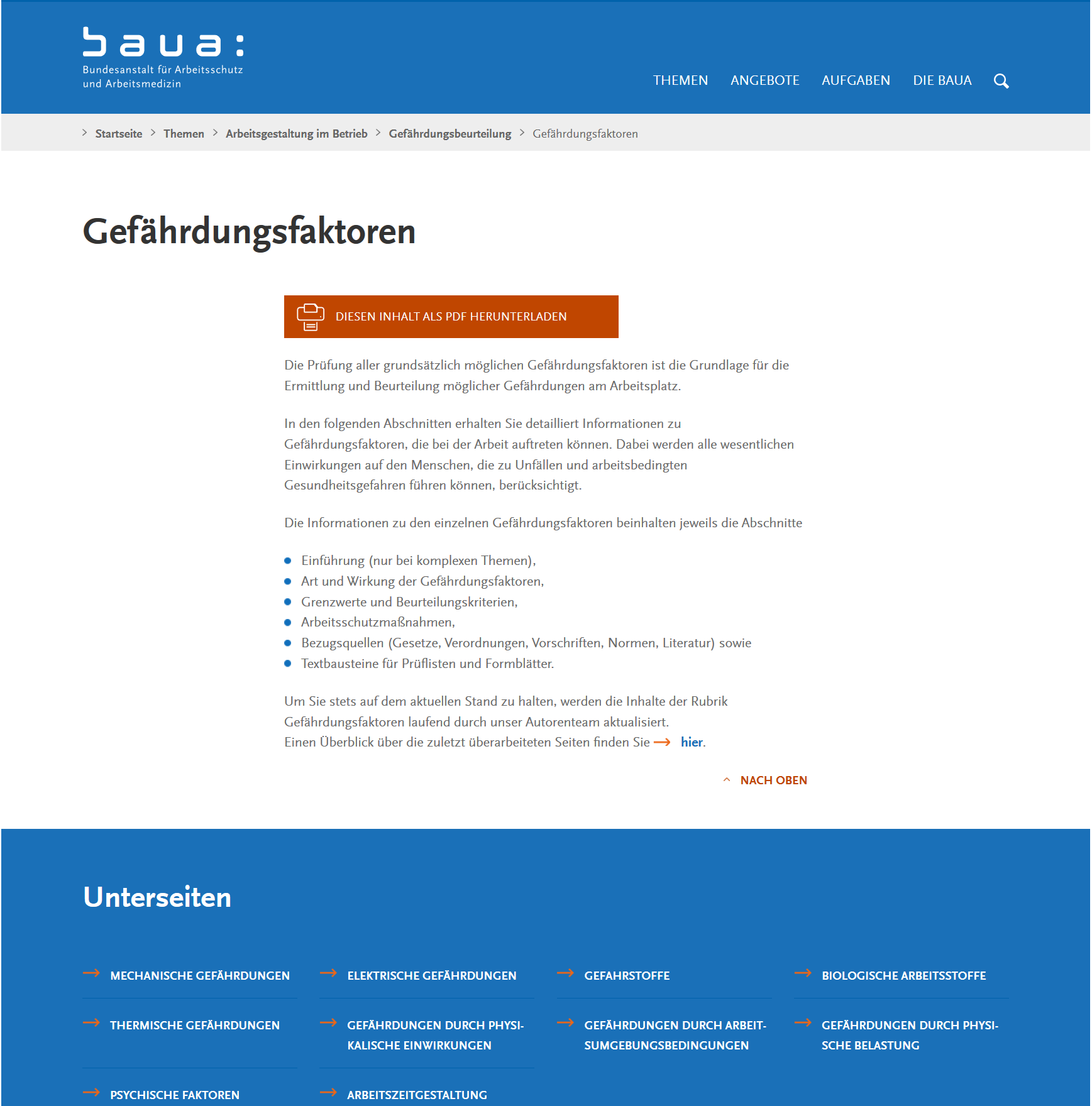 Screenshot von erster Ebene PDF-Generierung Screenshot von erster Ebene PDF-Generierung
