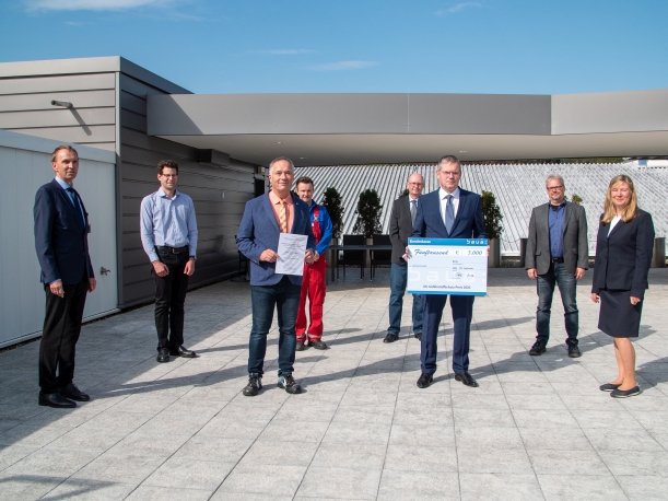 Preisträger URSA-Chemie GmbH und Laudatoren nach der Preisverleihung in Montabaur