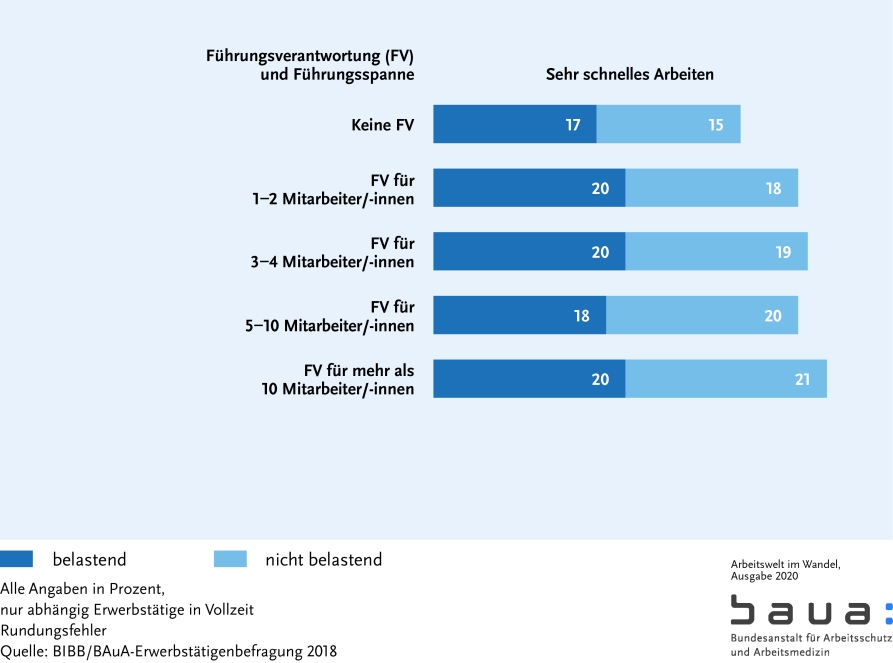 Graphik: Arbeitsintensität nach Führungsverantwortung V (S. 68)