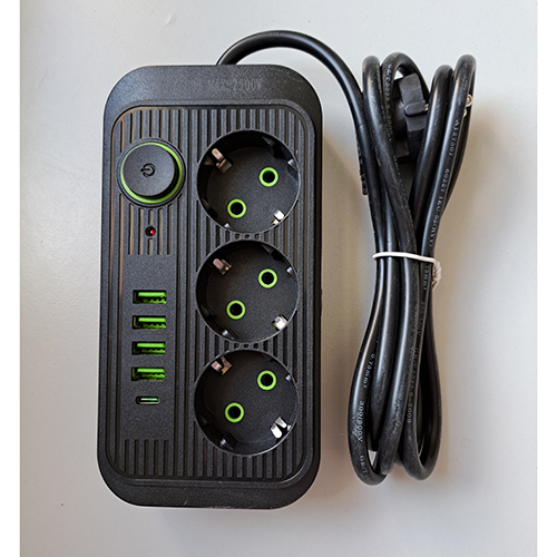 SOCKET Mehrfachsteckdosenleiste mit USB-Lademöglichkeit,  Meilepai https://www.baua.de/media/images_produktsicherheit/2025/10980936.jpg